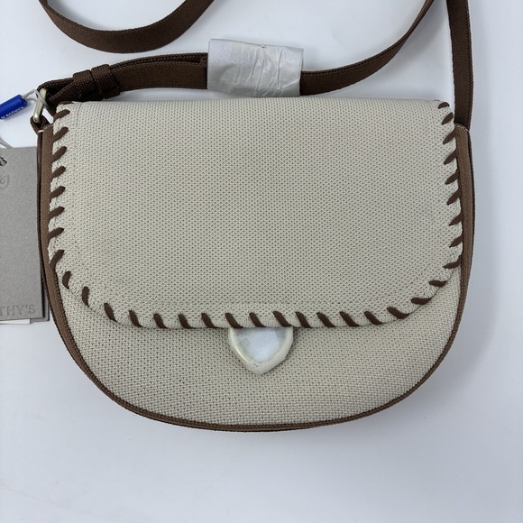 Rothy's The Saddle Bag Flat White $189 MSRP 6x9x7" Crossbody NWT - Picture 3 of 16